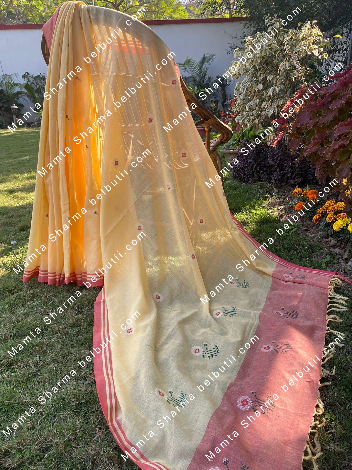 Belbutii Saree - Sr0203-pink-ivory