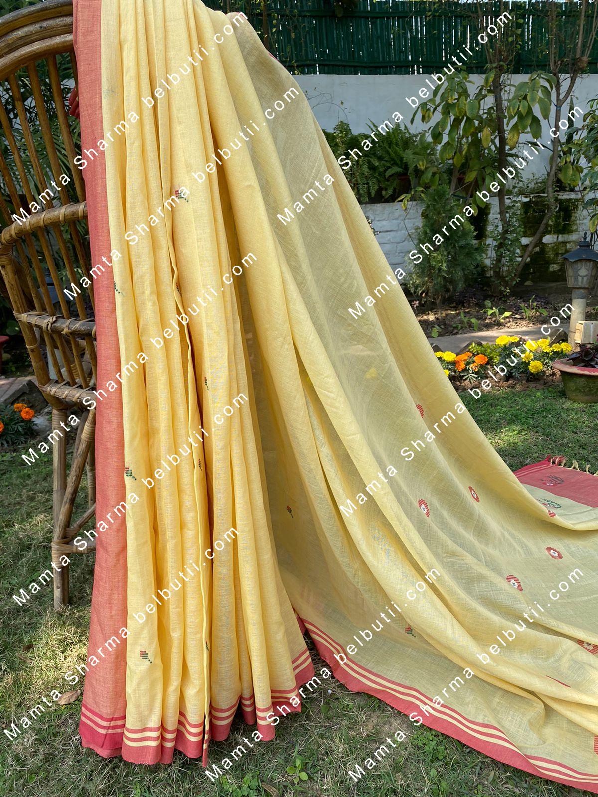 Belbutii Saree - Sr0203-pink-ivory