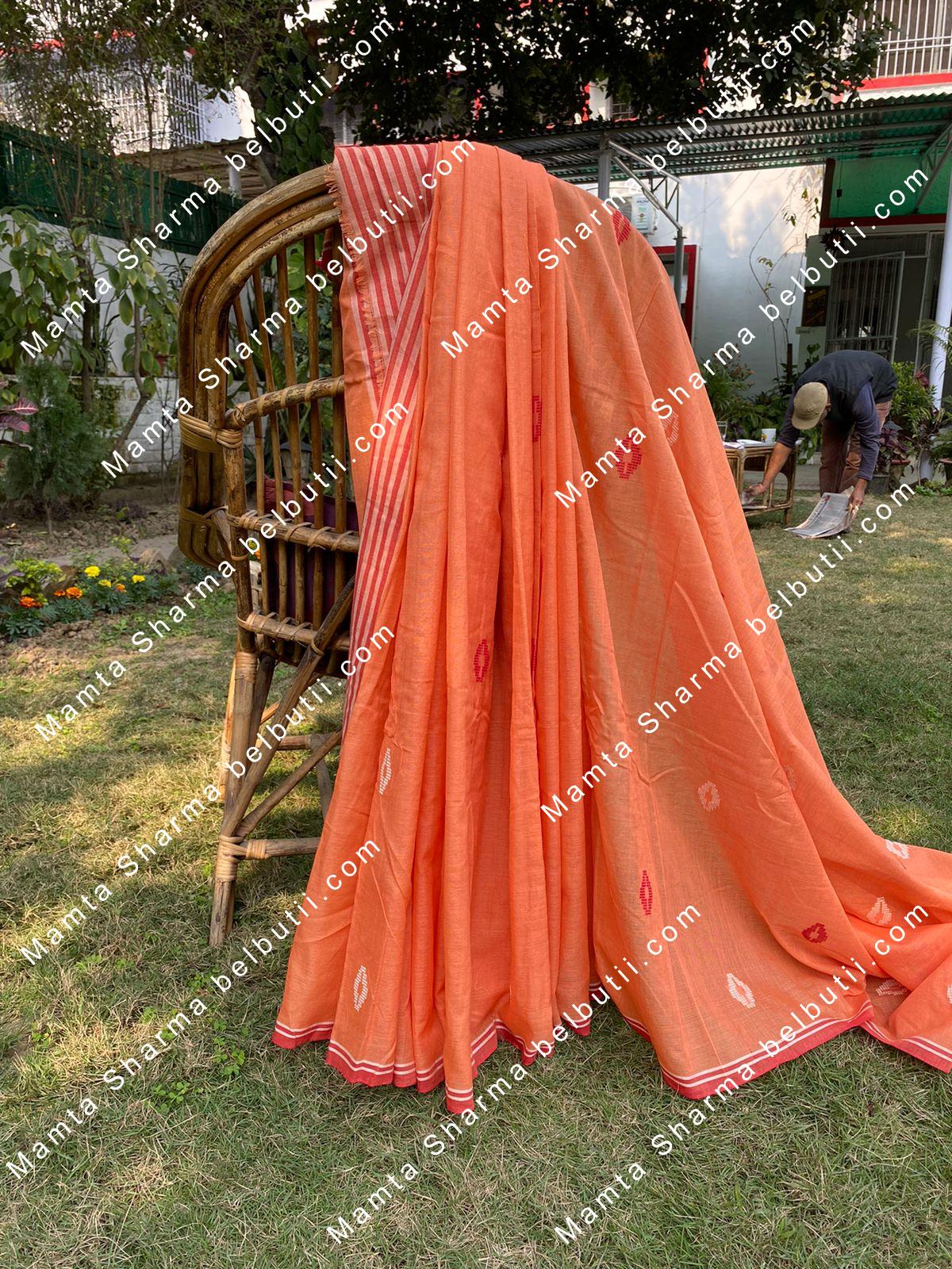 Belbutii Saree - Sr0204-Orange
