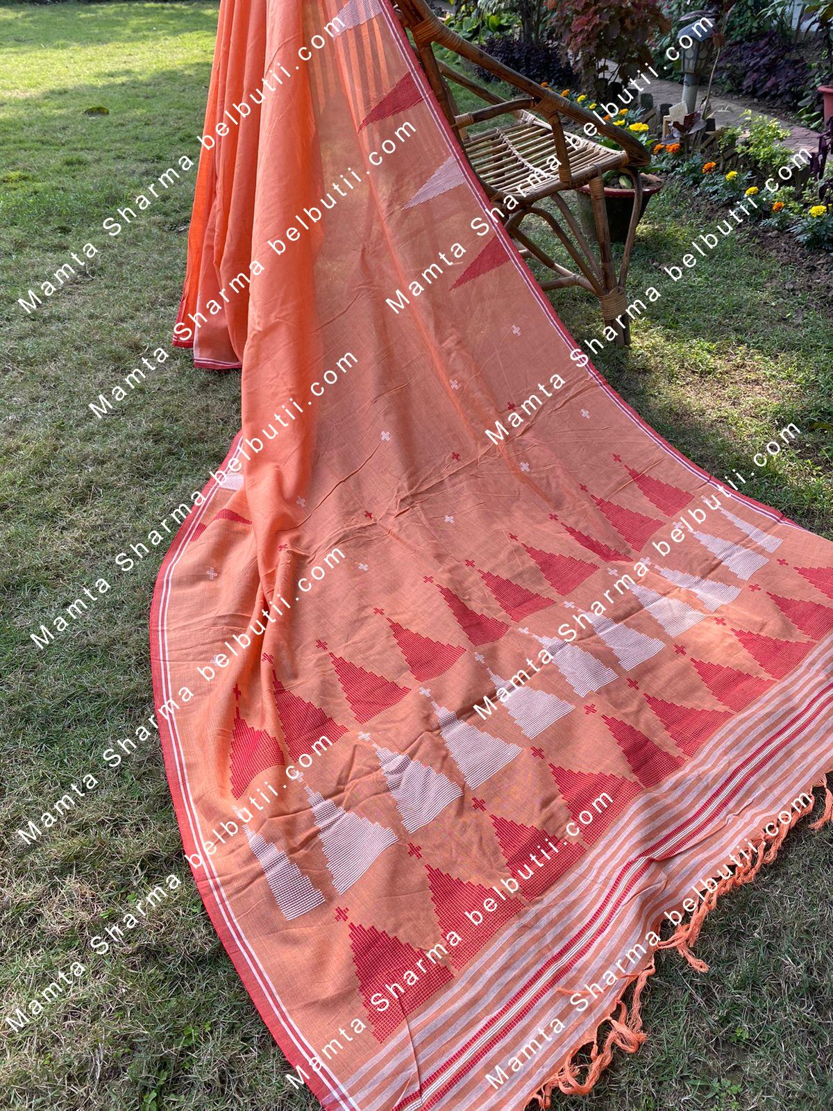 Belbutii Saree - Sr0207- red wht