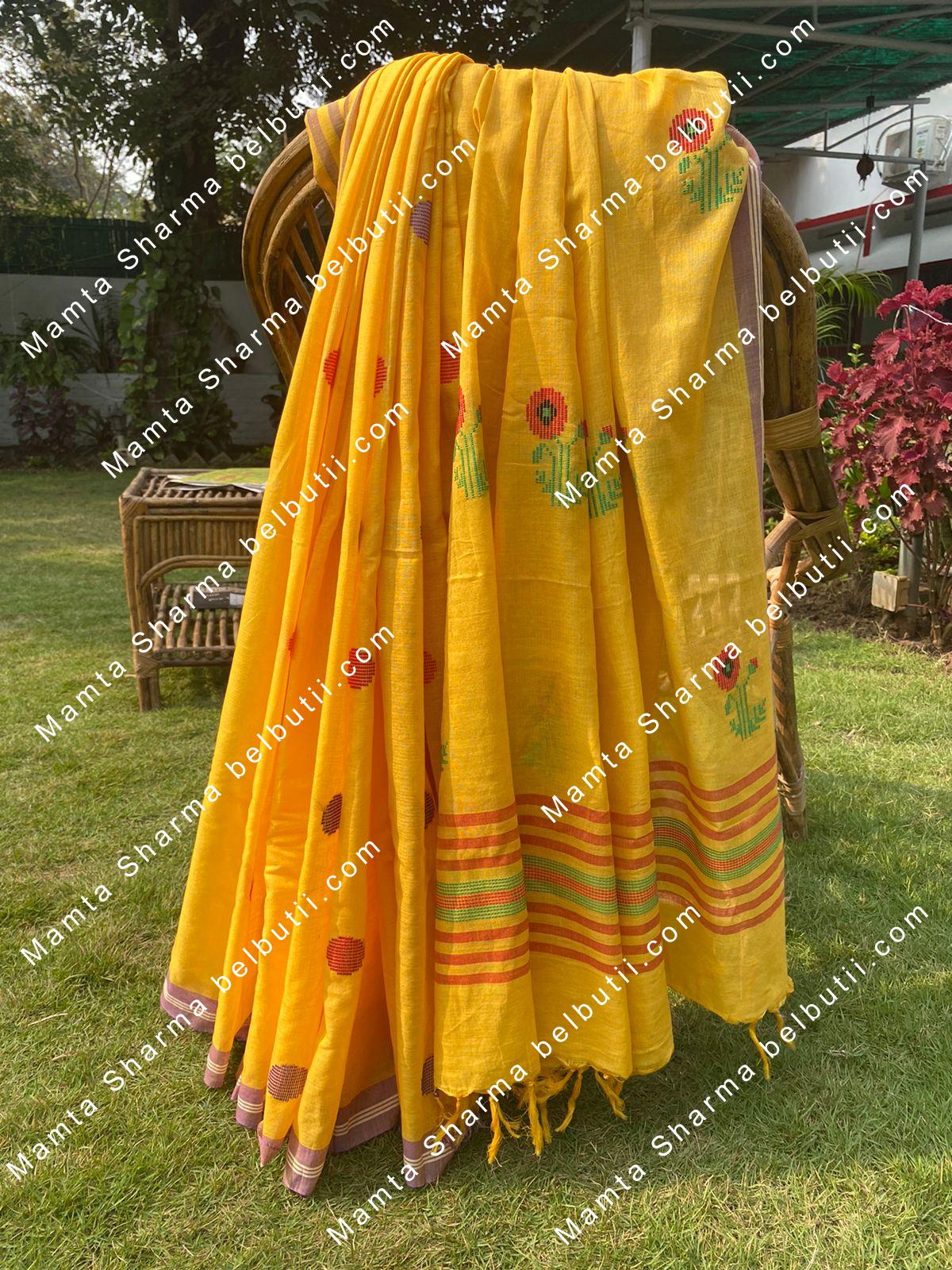 Belbutii Saree - Sr0209- ylw red