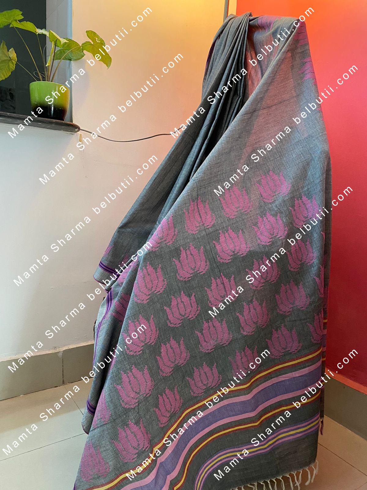 Belbutii Saree - Sr0218- gre pur