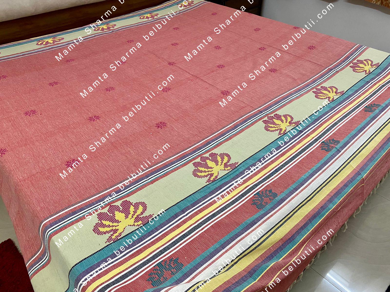 Bed Cover - bs 0903 pnk wht